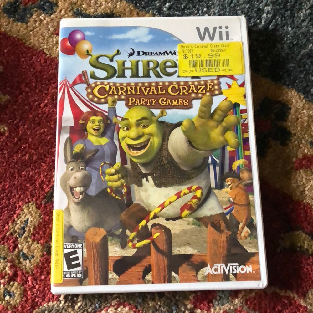Shrek Carnival Craze Party Games For Wii